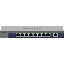 NETGEAR GS108MX - 8x Gigabit + 1x 10G Copper Unmanaged Switch - Metal, Fanless, Rackmount Capable