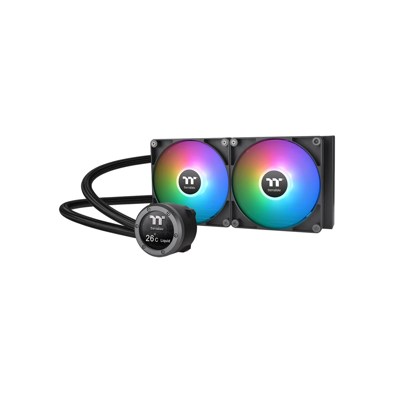 Thermaltake TH280 V2 Ultra ARGB Sync AIO Liquid CPU Cooler - 280mm Radiator, 2x140mm ARGB Fans, Black
