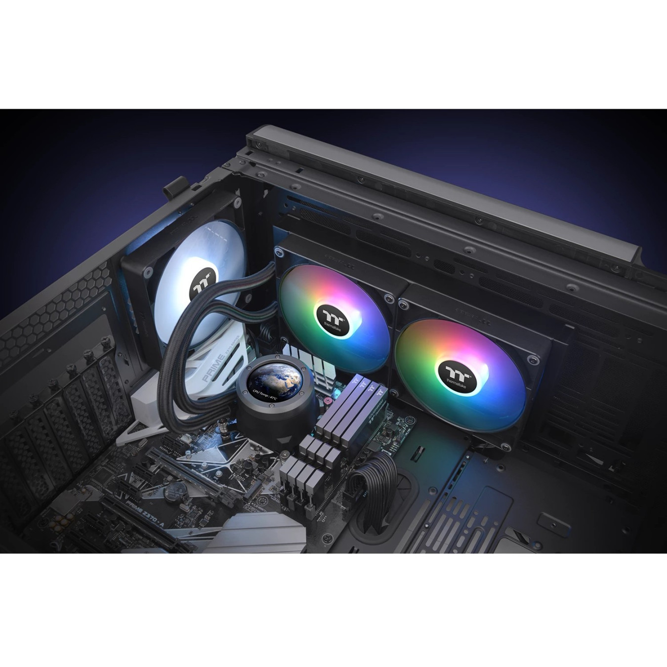 Thermaltake TH280 V2 Ultra ARGB Sync AIO Liquid CPU Cooler - 280mm Radiator, 2x140mm ARGB Fans, Black