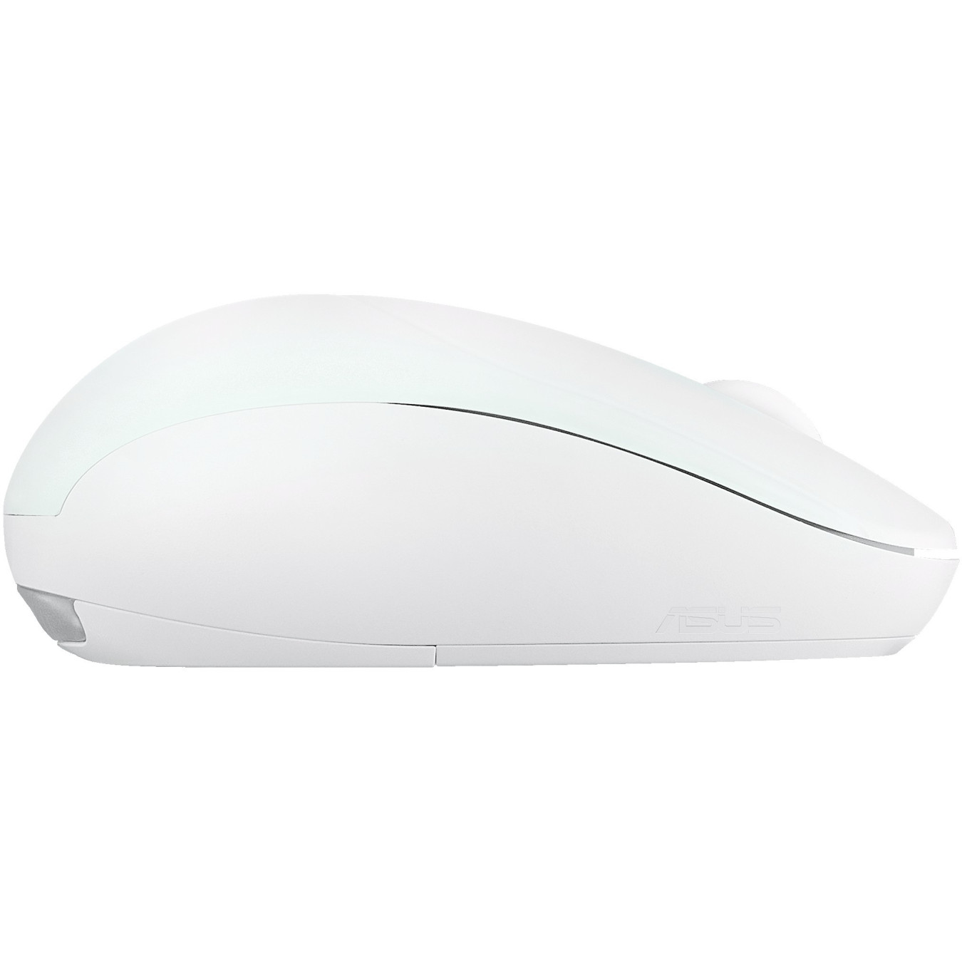 ASUS MD101 - Ambidextrous Wireless Mouse (White) - RF 2.4GHz + Bluetooth 5.3, 2400 DPI, AA Battery