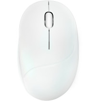 ASUS MD101 - Ambidextrous Wireless Mouse (White) - RF 2.4GHz + Bluetooth 5.3, 2400 DPI, AA Battery