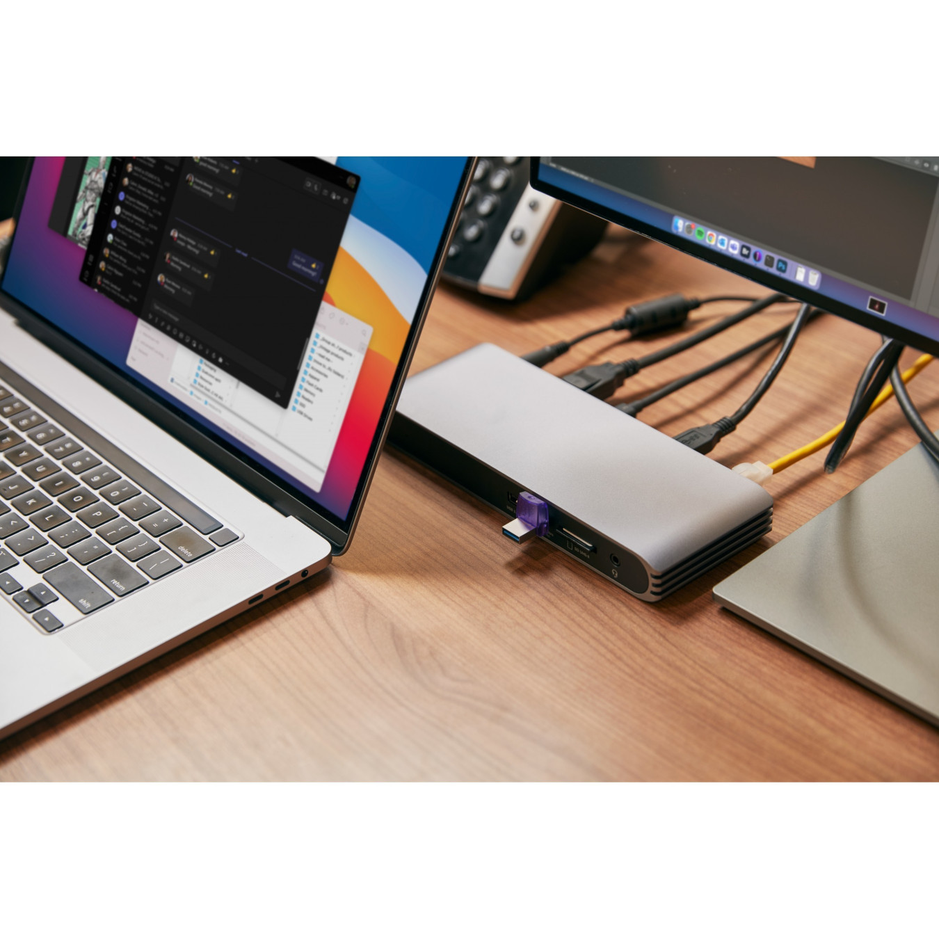 Kingston DataTraveler microDuo 3C - 256GB USB-A + USB-C Flash Drive, USB 3.2 Gen1, 200MB/s, Purple/Stainless Steel