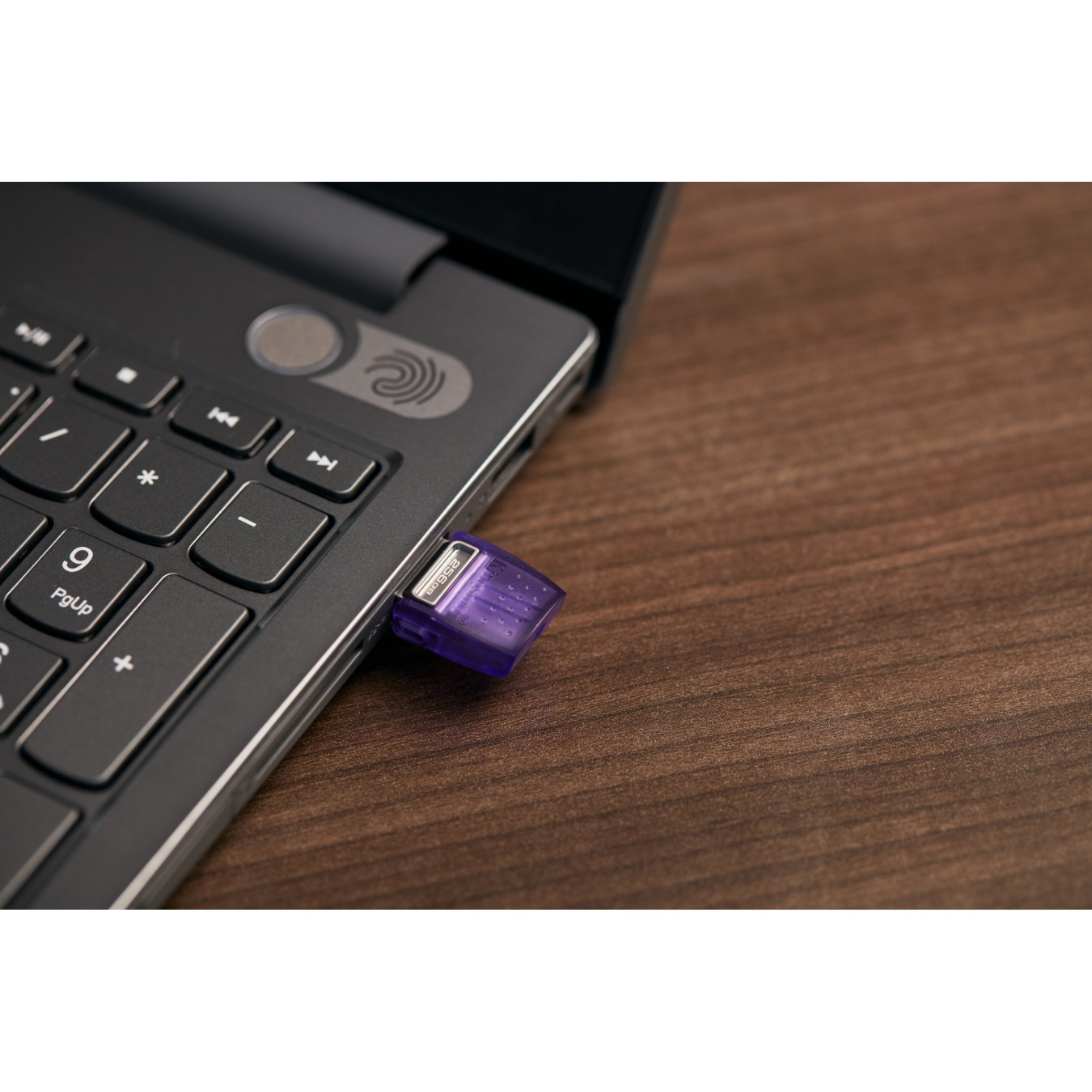 Kingston DataTraveler microDuo 3C - 256GB USB-A + USB-C Flash Drive, USB 3.2 Gen1, 200MB/s, Purple/Stainless Steel