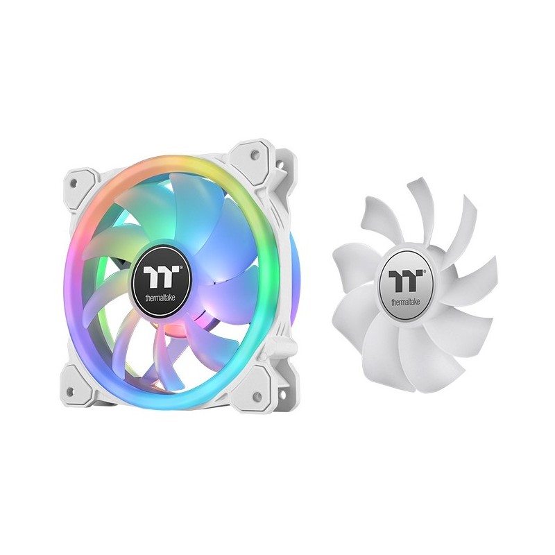 Buy Thermaltake SWAFAN 12 RGB Radiator Fan - 120mm White - 500–2000 RPM, Hydra... in Cyprus, Nicosia, Limassol, Larnaka, Pafos