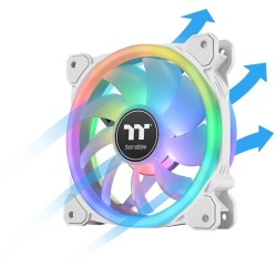 Buy Thermaltake SWAFAN 12 RGB Radiator Fan - 120mm White - 500–2000 RPM, Hydra... in Cyprus, Nicosia, Limassol, Larnaka, Pafos