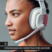 ASTRO A10 Gen 2 Wired Gaming Headset - White - 3.5mm Jack, Closed-Back, Boom Mic, Multi-Platform