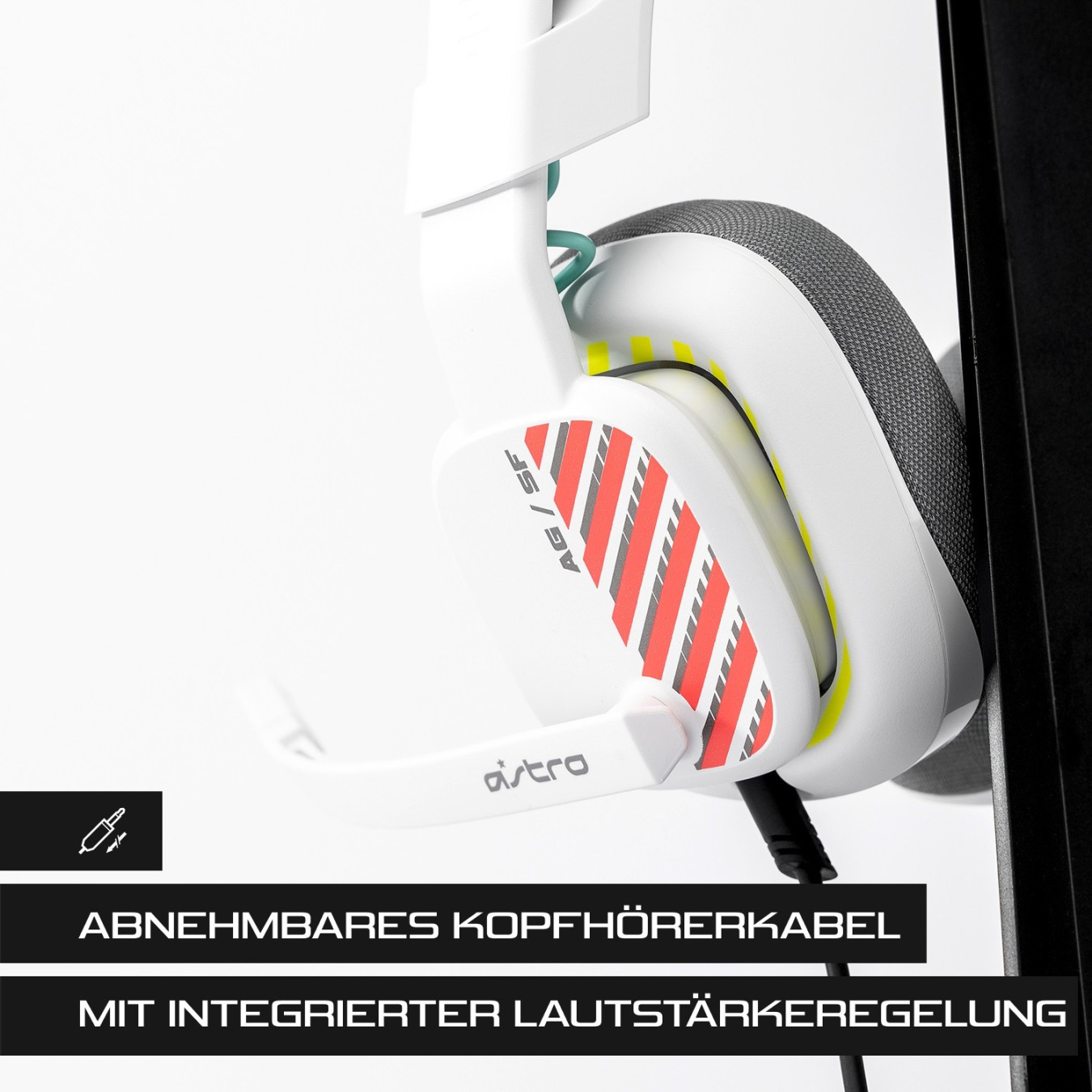 ASTRO A10 Gen 2 Wired Gaming Headset - White - 3.5mm Jack, Closed-Back, Boom Mic, Multi-Platform