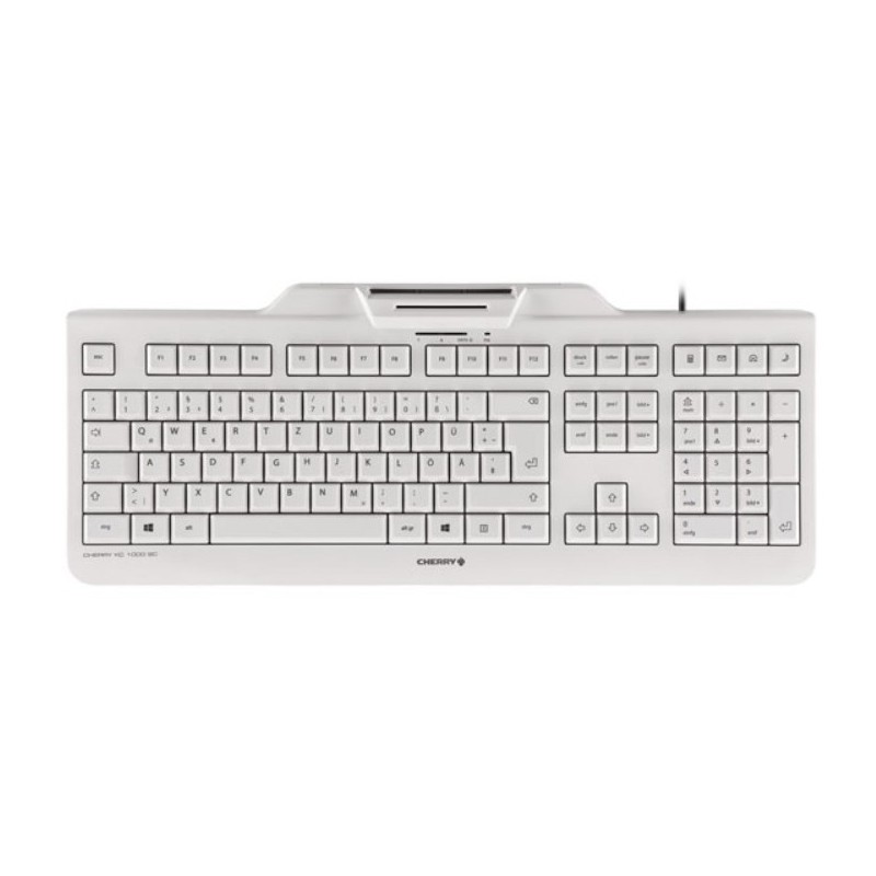 Buy CHERRY KC1000 SC - Wired Full-Size Swiss (CH) Layout USB Keyboard - Grey, Sm... in Cyprus, Nicosia, Limassol, Larnaka, Pafos