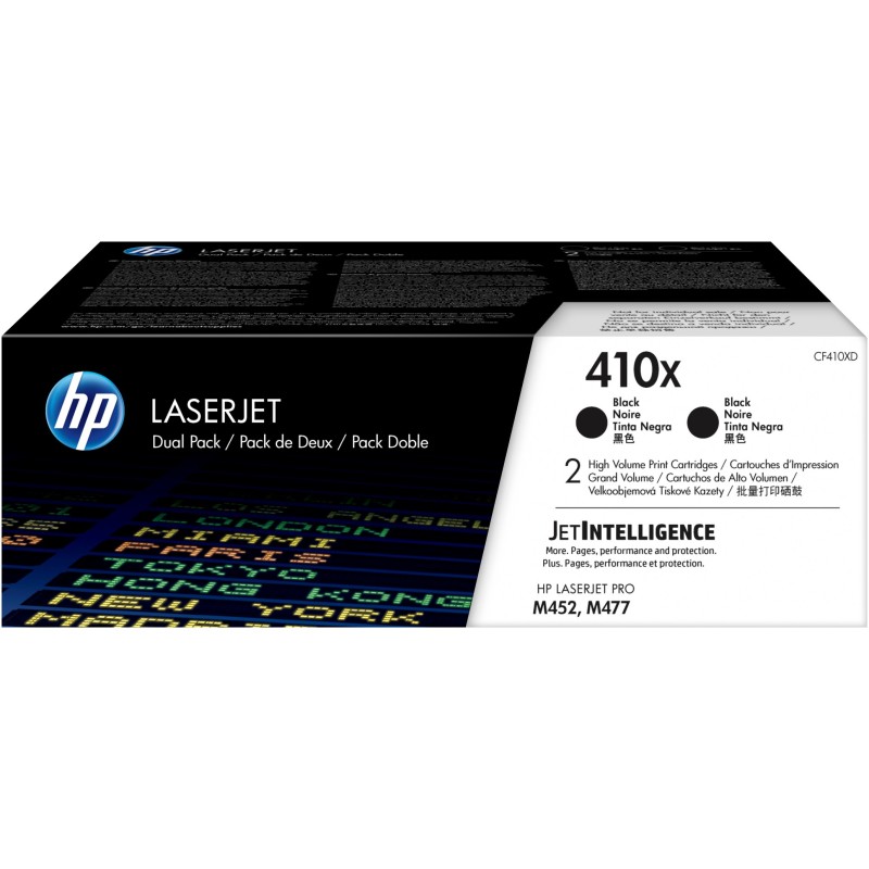Buy HP 410X - CF410XD - Original High Yield Black LaserJet Toner Cartridges (2-P... in Cyprus, Nicosia, Limassol, Larnaka, Pafos