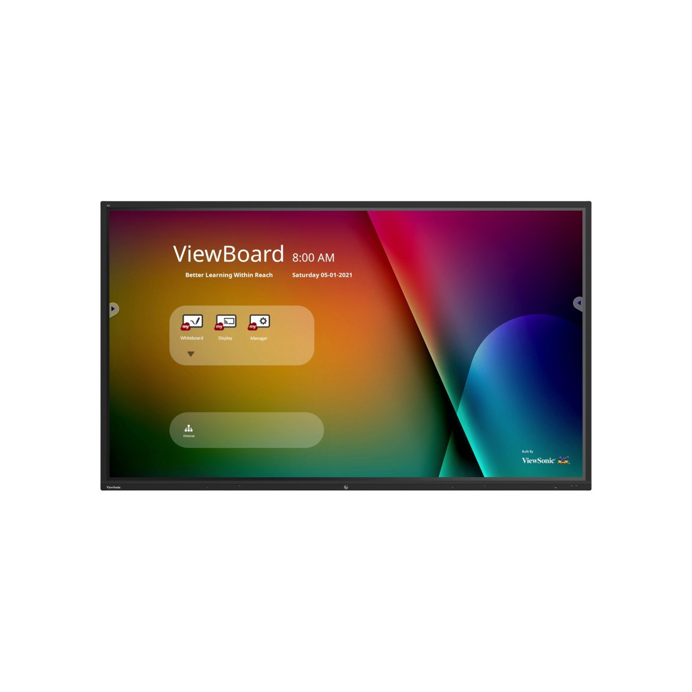 ViewSonic IFP9850-4 - 98-inch 4K Interactive Flat Panel, Android 9, ARM Cortex-A73 Quad-Core, HDMI 2.0/USB-C/LAN, Black