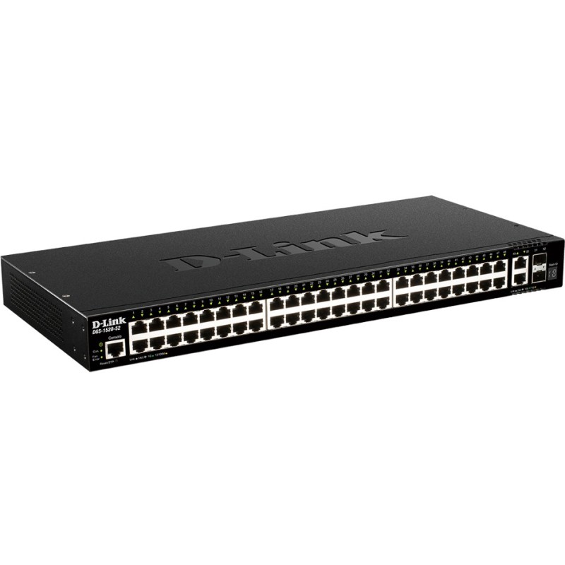 Buy D-Link DGS-1520-52/E - 52-Port Smart Managed L3 Switch, 48x Gigabit + 2x 10G... in Cyprus, Nicosia, Limassol, Larnaka, Pafos