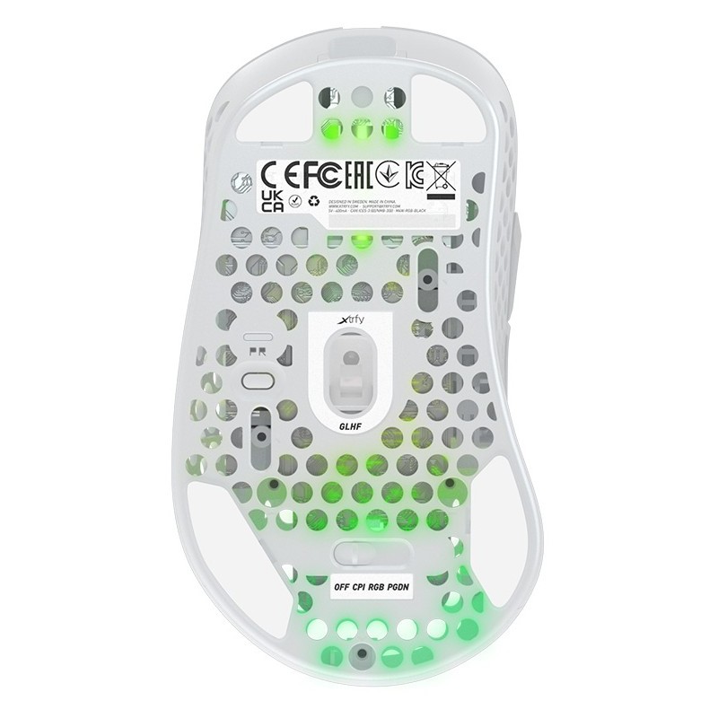 Buy Cherry Xtrfy M4 - RGB Wireless Gaming Mouse (White) - 2.4GHz RF + USB-C, 19,... in Cyprus, Nicosia, Limassol, Larnaka, Pafos