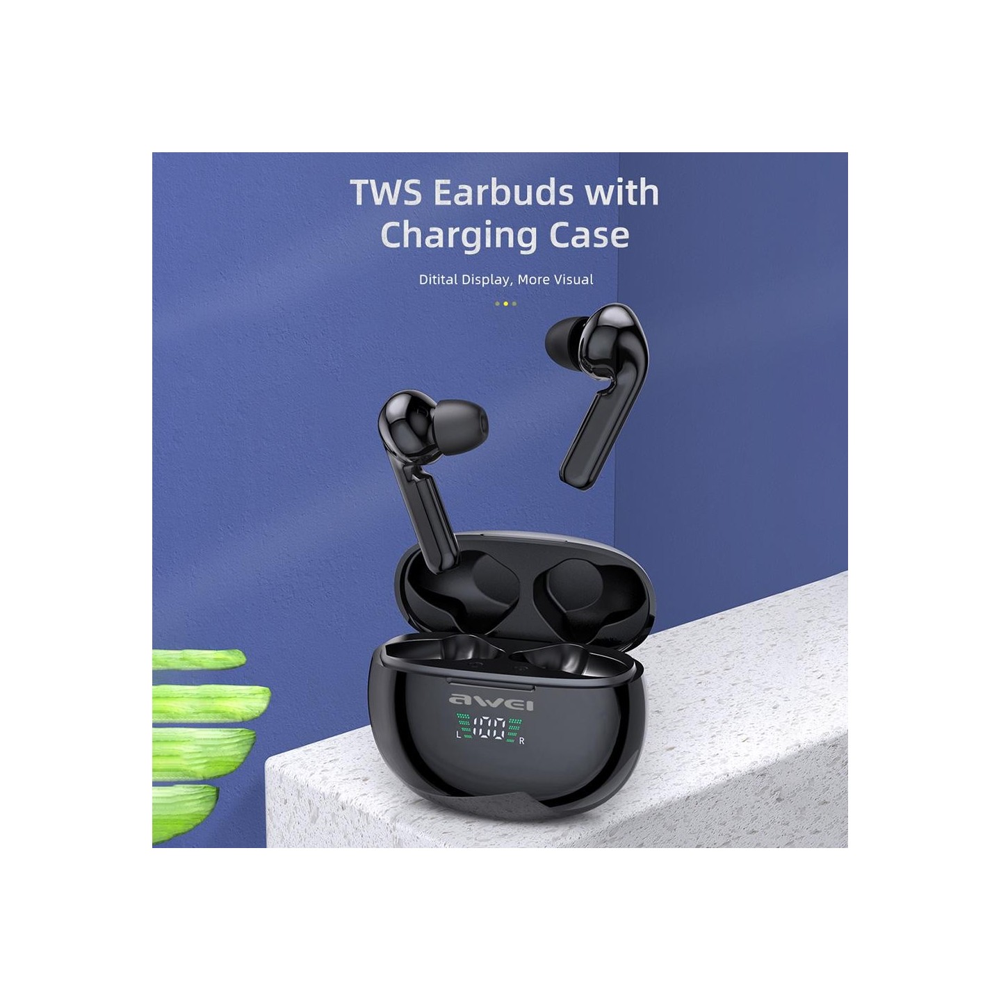 Bluetooth TWS Earbuds Awei T15P -  Official distributor b2b Armenius Store
