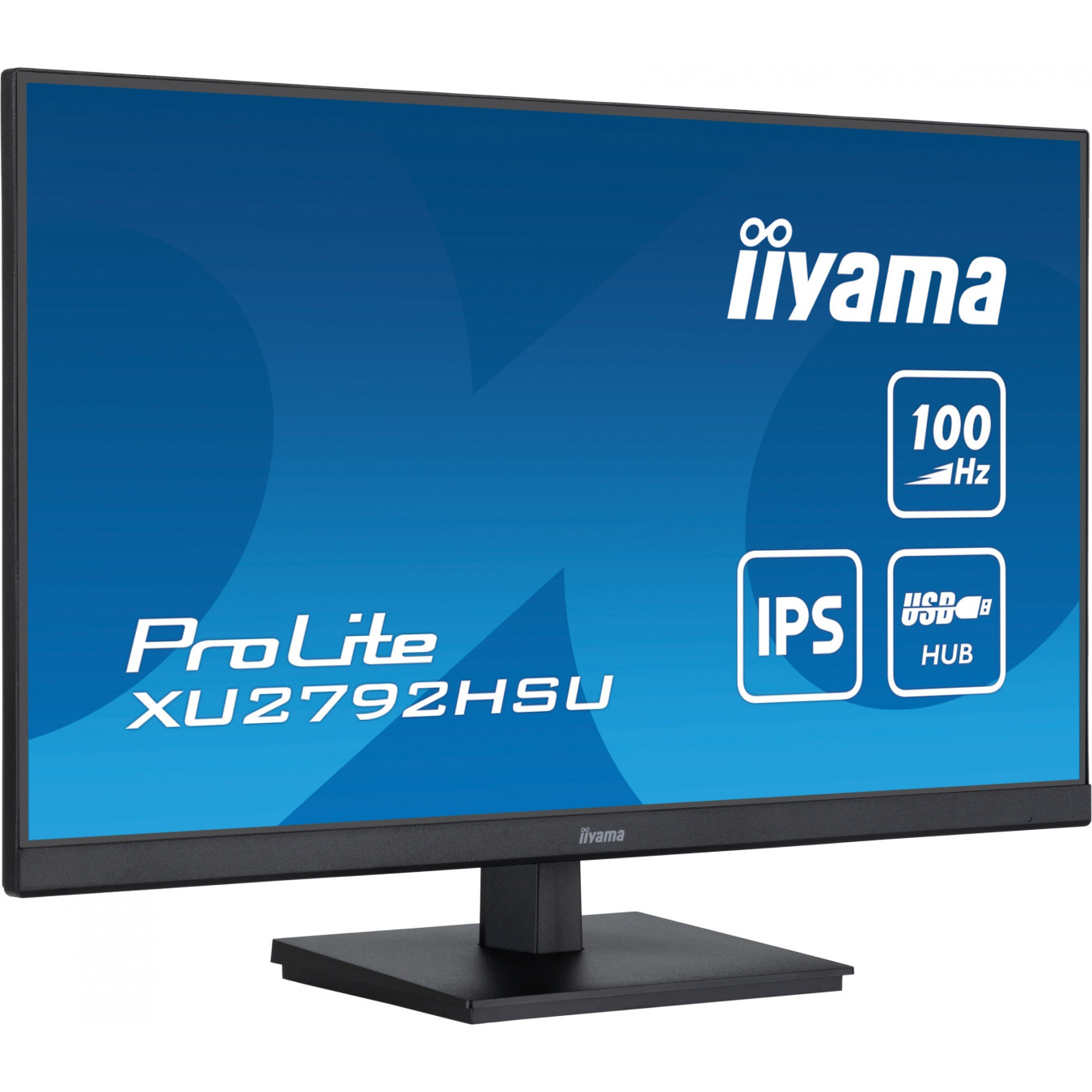 iiyama ProLite XU2792HSU-B6 - 27" FHD IPS Monitor, 100Hz, 0.4ms, HDMI/DP, USB Hub, Speakers, VESA, Black