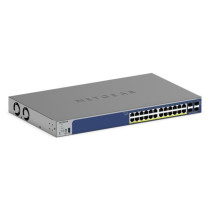 NETGEAR GS728TX 28-Port Smart L2/L3 Switch - Black, 24x1G RJ45 + 4x10G SFP+, 800MHz CPU, 64MB Flash