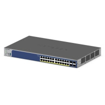 NETGEAR GS728TX 28-Port Smart L2/L3 Switch - Black, 24x1G RJ45 + 4x10G SFP+, 800MHz CPU, 64MB Flash