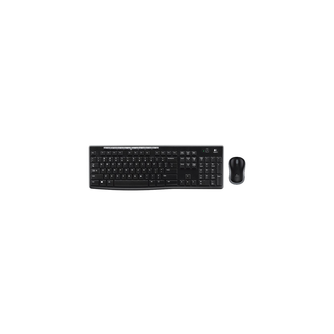 Logitech Wireless Desktop MK270 - 2.4GHz Wireless Combo, Black, Full-size QWERTZ Hungarian, Nano Receiver