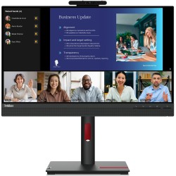 Lenovo ThinkVision T24v-30 23.8" FHD IPS 75Hz Monitor Webcam Speakers (Boxed) — Buy in Cyprus with Fast Delivery