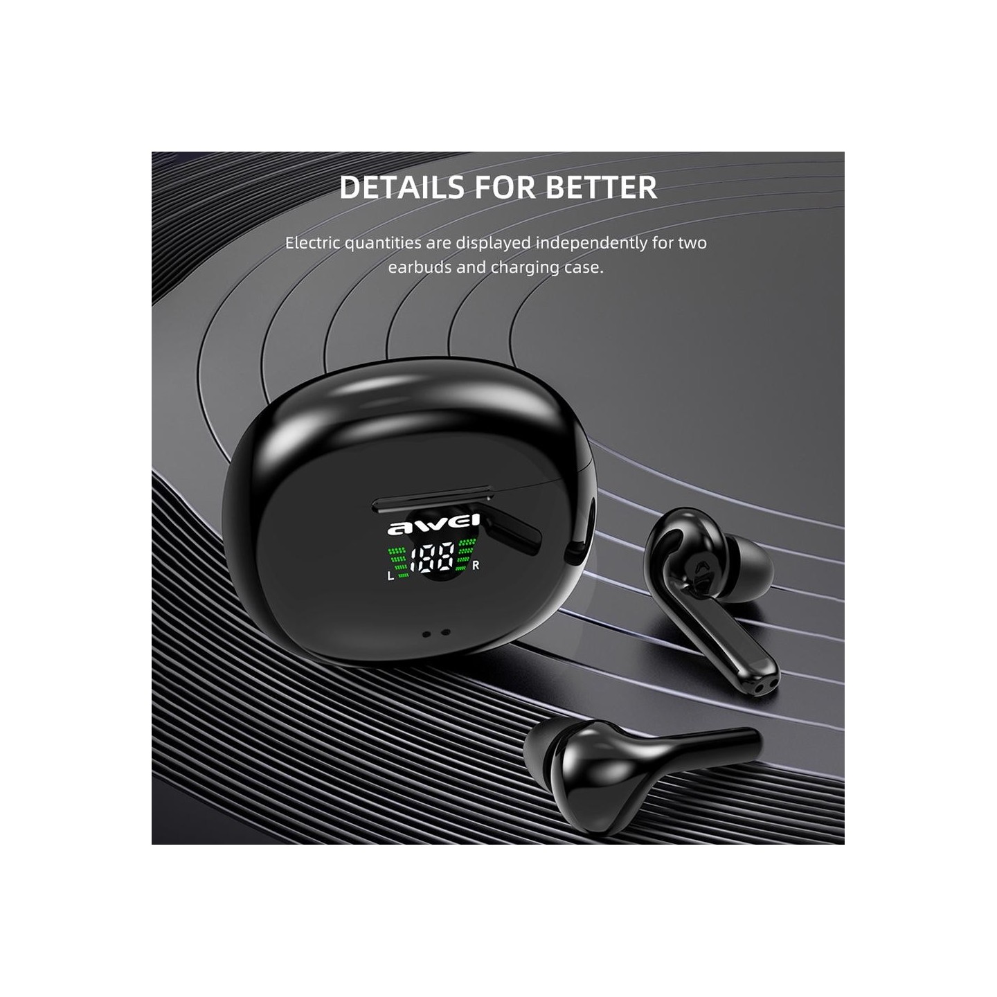 Bluetooth TWS Earbuds Awei T15P -  Official distributor b2b Armenius Store