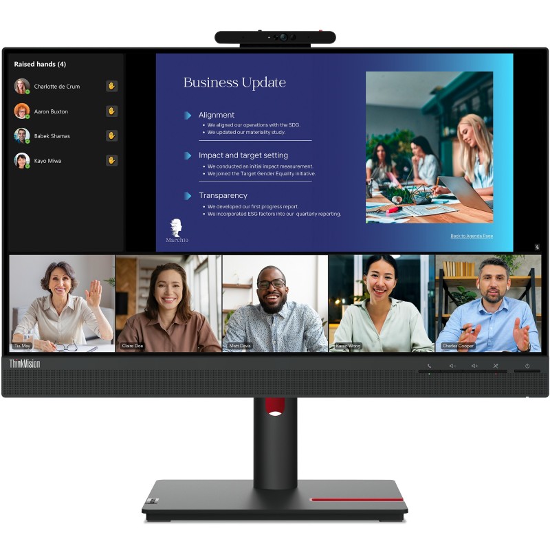Buy Lenovo ThinkVision T24v-30 - 23.8in FHD (1920x1080) IPS 75Hz Monitor, 4ms, W... in Cyprus, Nicosia, Limassol, Larnaka, Pafos