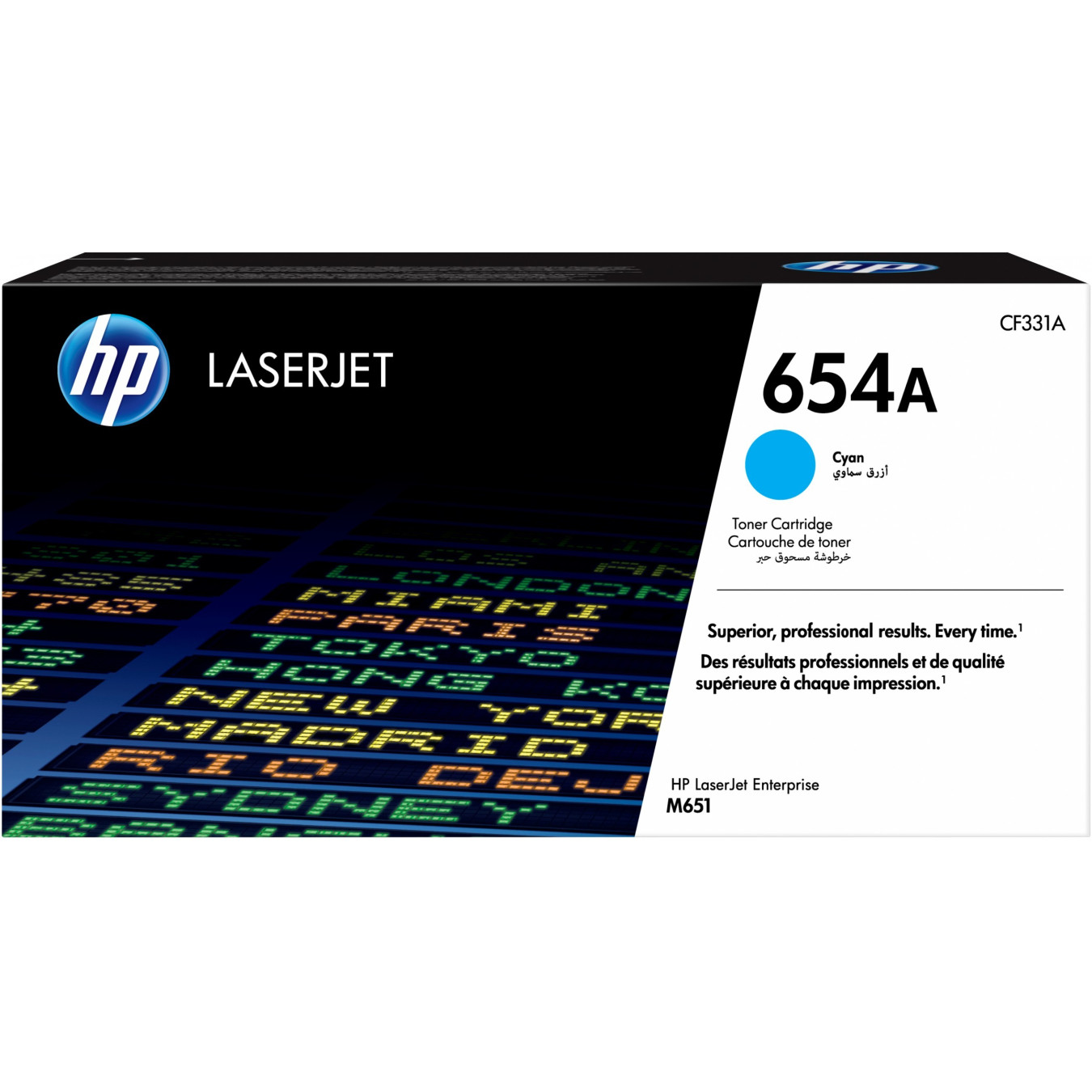 HP 654A Original Toner - CF331A - Cyan, 15,000-page LaserJet Cartridge (Business/Enterprise)