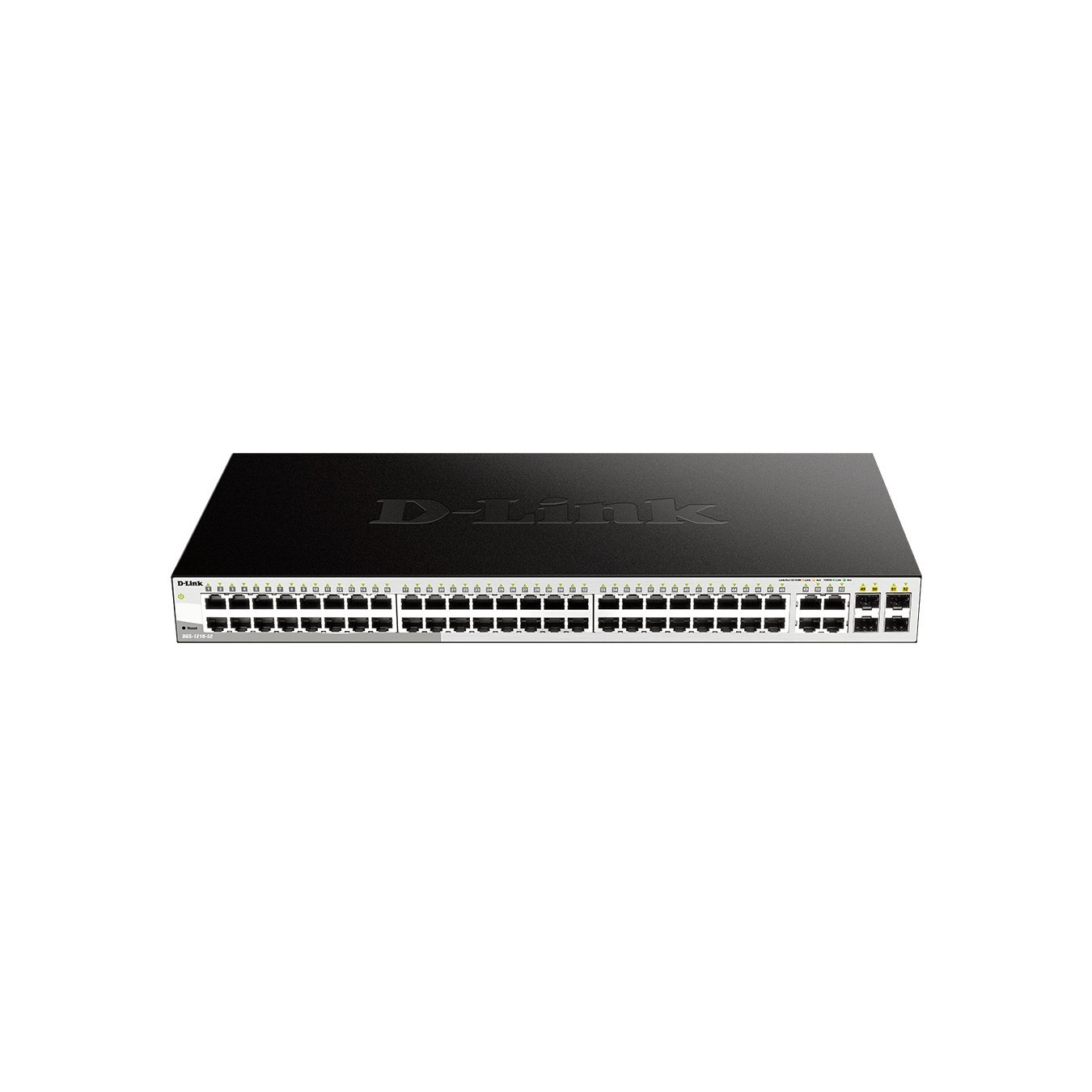D-Link DGS-1210-52 - 52-Port Layer 2 Smart Managed Gigabit Switch, 48 RJ45 + 4 SFP Combo, 256MB RAM, Black, 1U