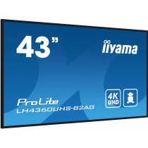 iiyama LH4360UHS-B2AG - 42.5" (108 cm) 4K UHD Digital Signage, Android 11, ARM A53 4-core, 2GB RAM/16GB, 3xHDMI, 2xUSB, Black