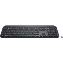 Logitech MX Keys for Business - Graphite - Full-size Wireless Keyboard (UK Layout, White Backlight, USB-C Rechargeable)