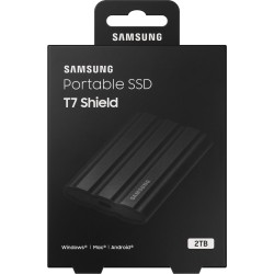 Buy Samsung Portable SSD T7 Shield - MU-PE2T0S - 2TB, USB-C (USB 3.2 Gen2), 1050... in Cyprus, Nicosia, Limassol, Larnaka, Pafos