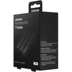 Buy Samsung Portable SSD T7 Shield - MU-PE2T0S - 2TB, USB-C (USB 3.2 Gen2), 1050... in Cyprus, Nicosia, Limassol, Larnaka, Pafos