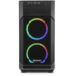 Buy Sharkoon V1000 RGB - Mini Micro-ATX Case - Black, RGB Fans, 240mm Front Radi... in Cyprus, Nicosia, Limassol, Larnaka, Pafos