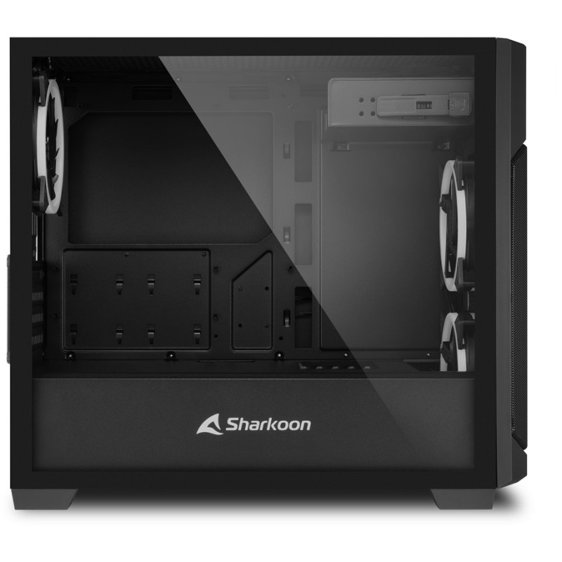 Buy Sharkoon V1000 RGB - Mini Micro-ATX Case - Black, RGB Fans, 240mm Front Radi... in Cyprus, Nicosia, Limassol, Larnaka, Pafos