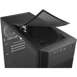 Buy Sharkoon V1000 RGB - Mini Micro-ATX Case - Black, RGB Fans, 240mm Front Radi... in Cyprus, Nicosia, Limassol, Larnaka, Pafos