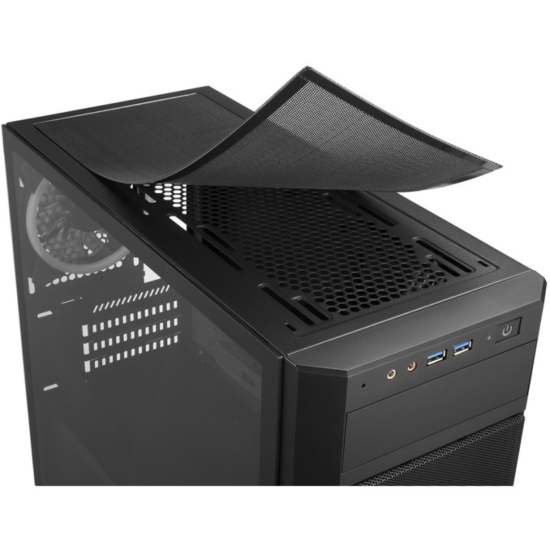 Buy Sharkoon V1000 RGB - Mini Micro-ATX Case - Black, RGB Fans, 240mm Front Radi... in Cyprus, Nicosia, Limassol, Larnaka, Pafos