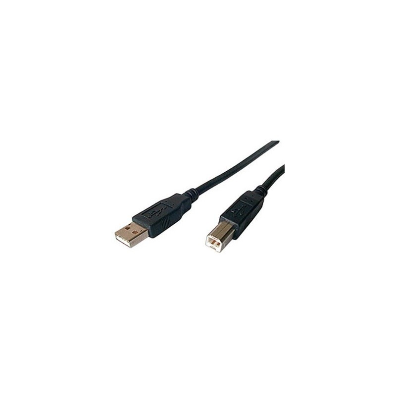 Buy USB 2.0 A-B Cable (Male-to-Male) - Black, 2 m in Cyprus, Nicosia, Limassol, Larnaka, Pafos