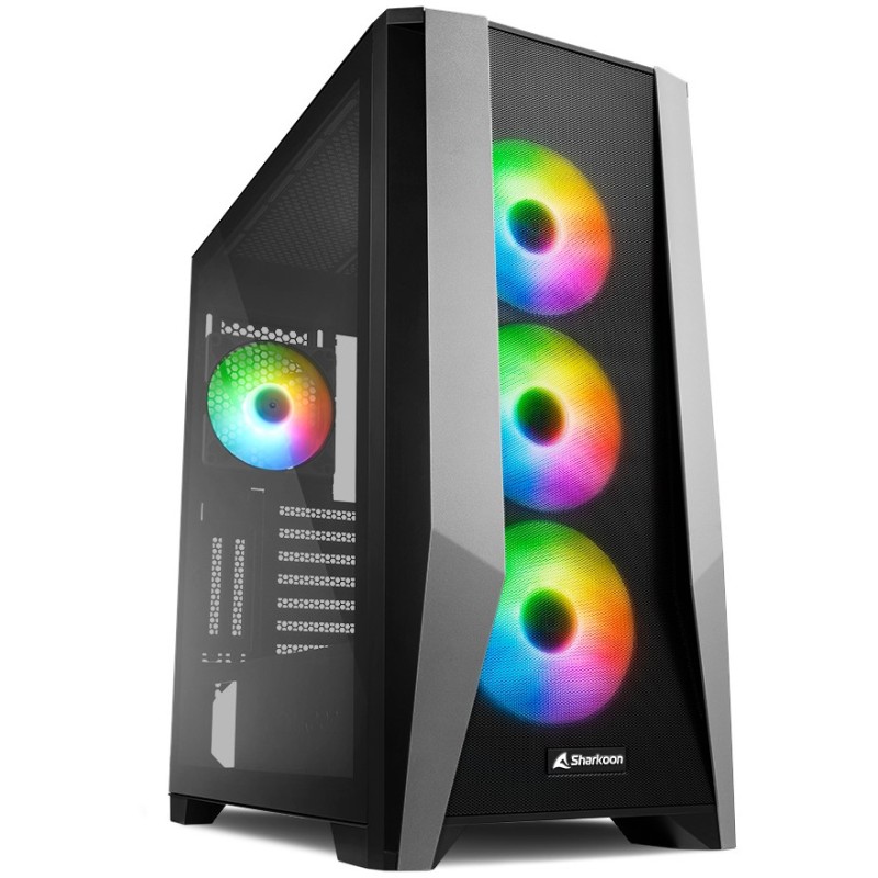 Buy Sharkoon TG7M RGB Mid-Tower PC Case - Black, E-ATX/ATX/mATX/Mini-ITX, Temper... in Cyprus, Nicosia, Limassol, Larnaka, Pafos