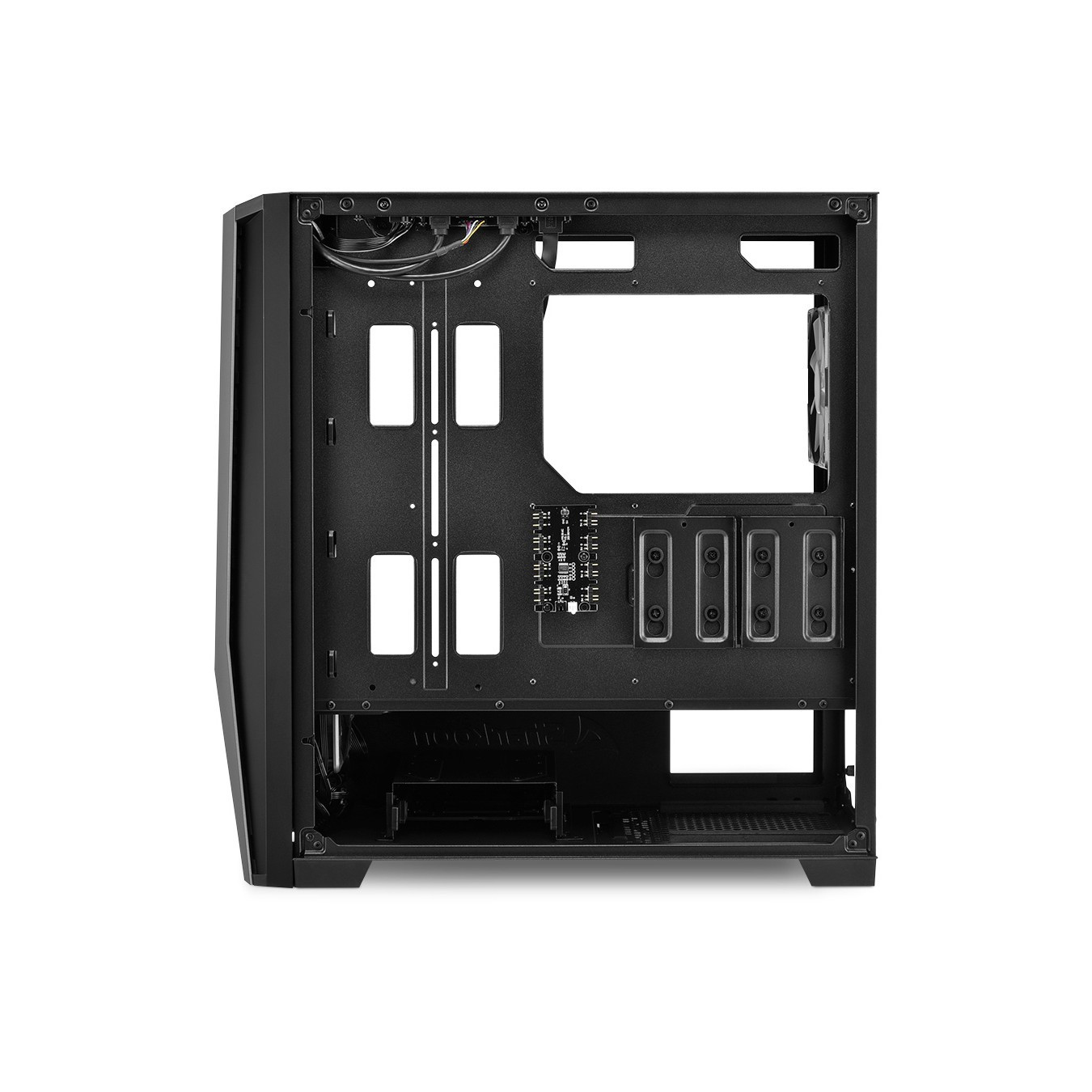 Sharkoon TG7M RGB Mid-Tower PC Case - Black, E-ATX/ATX/mATX/Mini-ITX, Tempered Glass, ARGB Fans, USB-C