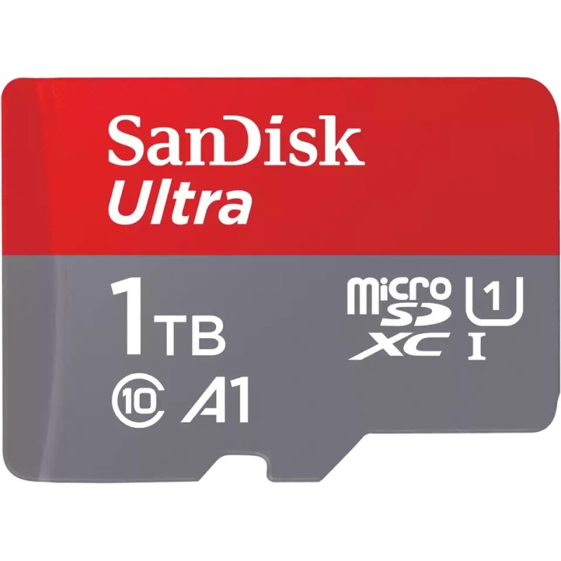 Buy SanDisk Ultra microSDXC 1TB - Grey/Red, UHS-I U1, Class 10, 150 MB/s read, A... in Cyprus, Nicosia, Limassol, Larnaka, Pafos