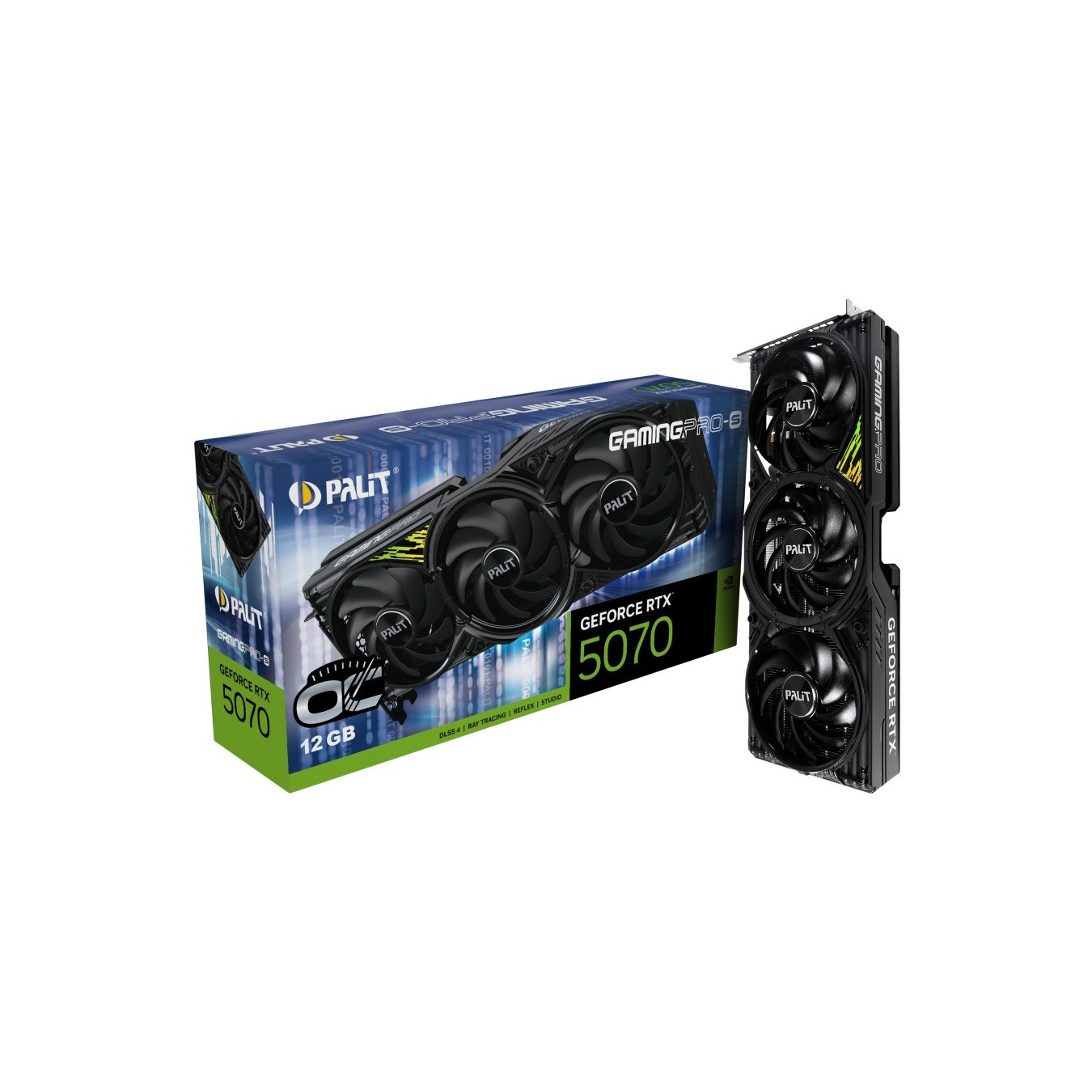 Palit GeForce RTX 5070 Ti GamingPro-S OC - 16GB GDDR7, 2482 MHz Boost, Black — Buy in Cyprus with Fast Delivery