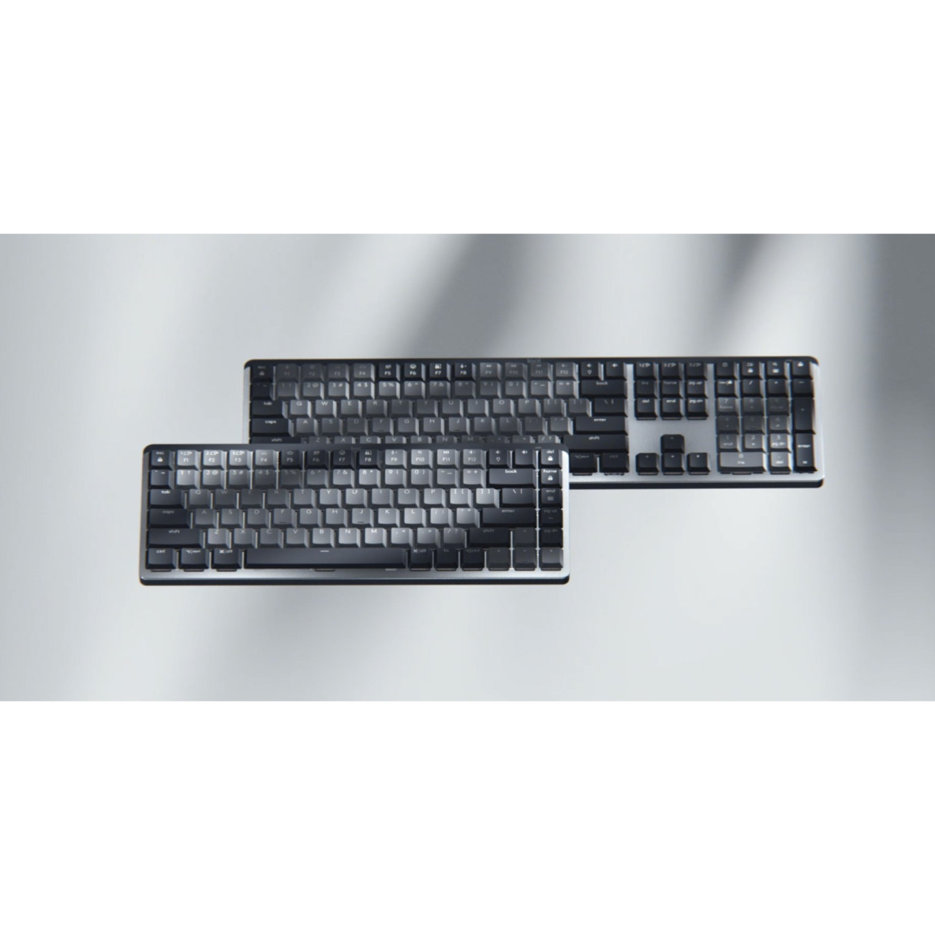 Logitech MX Mechanical Mini - Graphite - Low-Profile TKL Wireless Mechanical Keyboard (2.4 GHz & Bluetooth), White LED