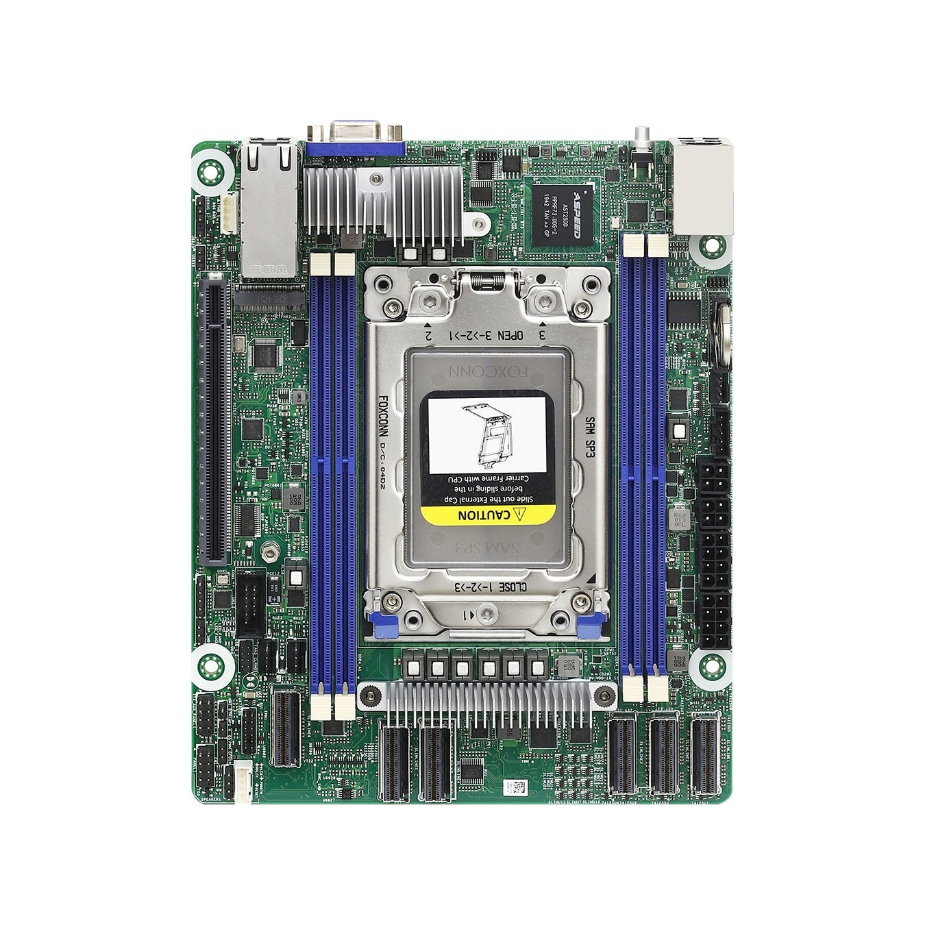 ASRock ROMED4ID-2T - mini-ITX Server Motherboard, Socket SP3 for AMD EPYC, 4x DDR4 up to 256GB, PCIe 4.0, Dual 10GbE