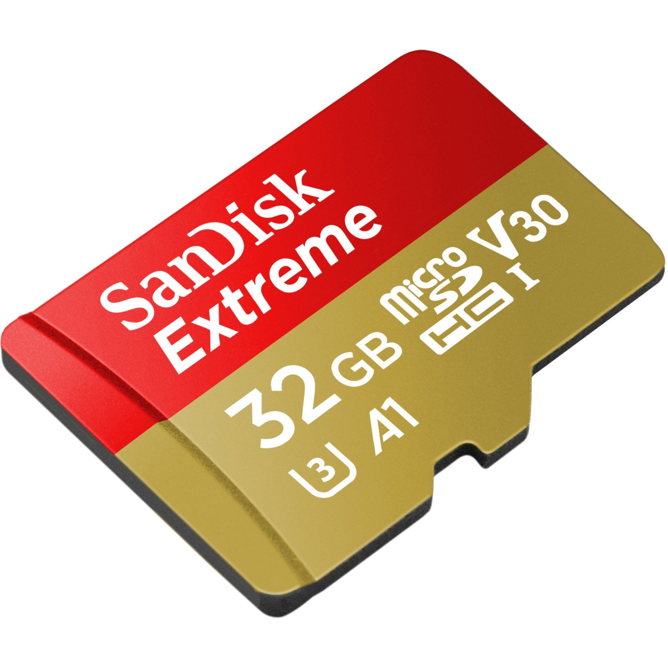 SanDisk Extreme microSDHC 32GB - UHS-I U3 V30, 100MB/s Read 60MB/s Write - Red/White + SD Adapter