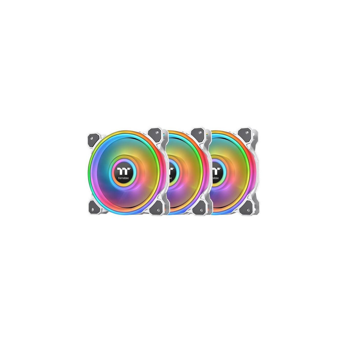 Thermaltake Riing Quad 12 RGB Radiator Fan - 3-Pack - White, 120mm, 500–1500 RPM — Buy in Cyprus with Fast Delivery