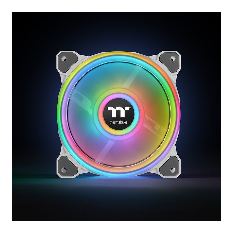 Buy Thermaltake Riing Quad 12 RGB Radiator Fan - 3-Pack - White, 120mm, 500–15... in Cyprus, Nicosia, Limassol, Larnaka, Pafos