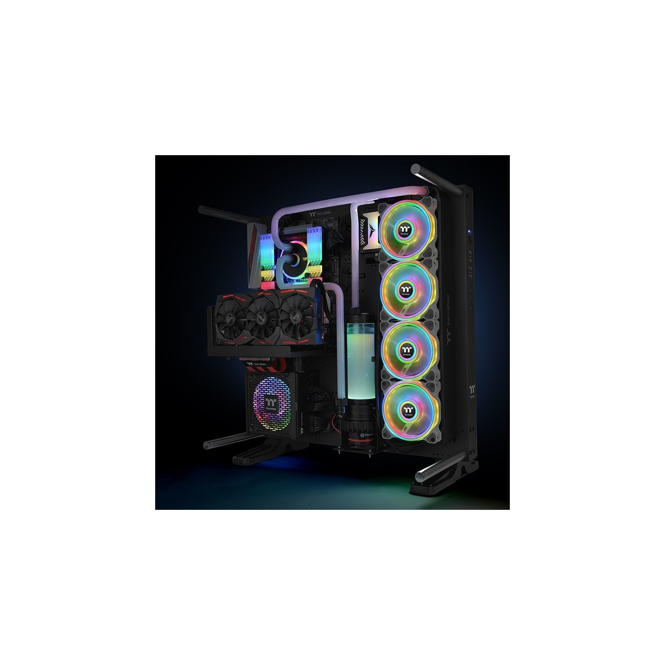 Thermaltake Riing Quad 12 RGB Radiator Fan - 3-Pack - White, 120mm, 500–1500 RPM — Buy in Cyprus with Fast Delivery