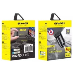 Car Charger Awei C-707 2 USB ports -  Official distributor b2b Armenius Store