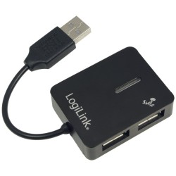 Buy LogiLink USB 2.0 Hub - UA0139 - 4x USB-A Ports, 480 Mbps, Black in Cyprus, Nicosia, Limassol, Larnaka, Pafos