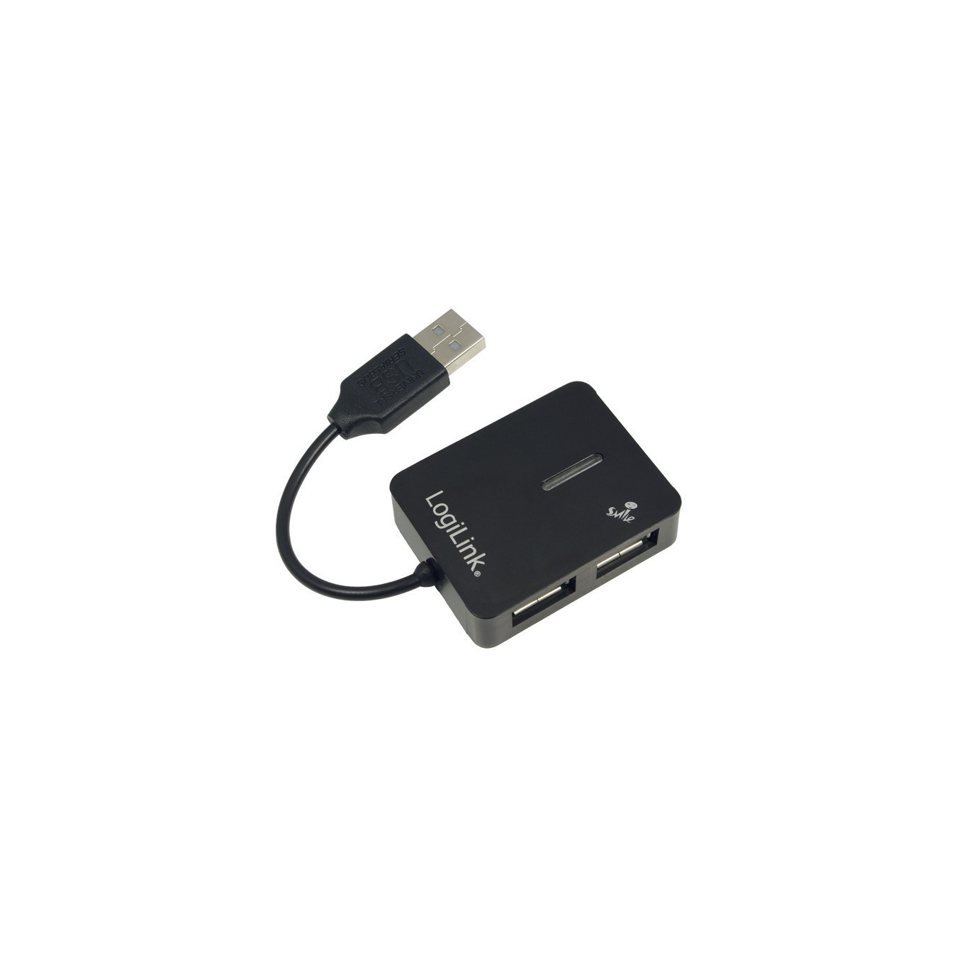 LogiLink USB 2.0 Hub - UA0139 - 4x USB-A Ports, 480 Mbps, Black — Buy in Cyprus with Fast Delivery