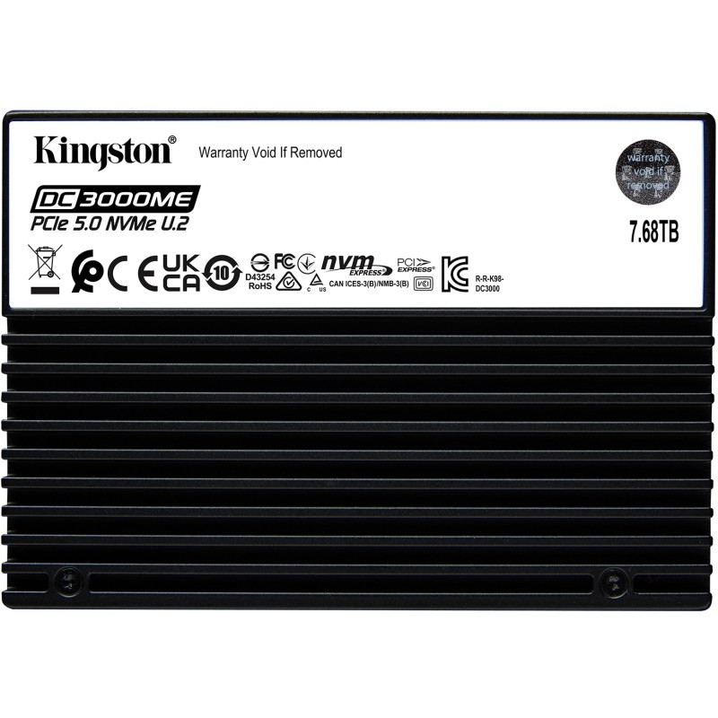 Buy Kingston DC3000ME 7.68TB U.2 NVMe PCIe Gen5 Enterprise SSD - 3D eTLC, TCG Op... in Cyprus, Nicosia, Limassol, Larnaka, Pafos