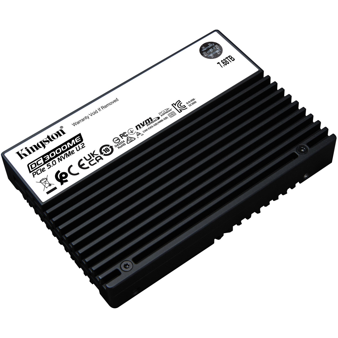 Kingston DC3000ME 7.68TB U.2 NVMe PCIe Gen5 Enterprise SSD - 3D eTLC, TCG Opal, Power-Loss Protection